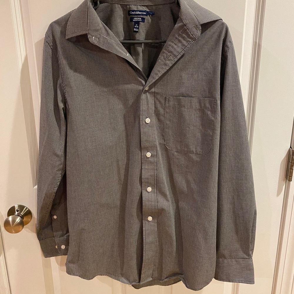 Croft & Barrow Button Up Long Sleeve Dress Shirt